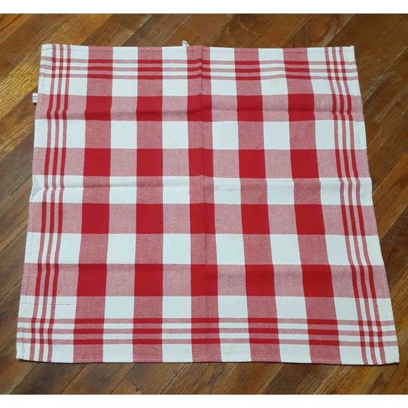 Vintage NOW DESIGNS set of 4 100% COTTON Large sized kitchen towels in white & r - Picture 8 of 10